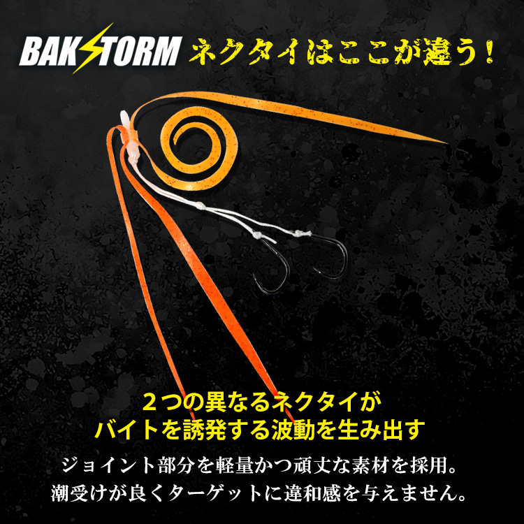 BAKSTORMタイラバネクタイフック2個付長さ11cm単品スカート交換用